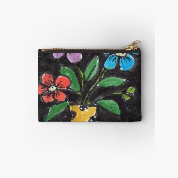 Item preview, Vase of flowers - brightly colored flowers in a yellow vase designed and sold by Jill Brooke.