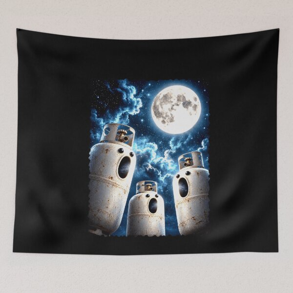 Item preview, Full Moon Propane Tanks Howling designed and sold by elderberry.