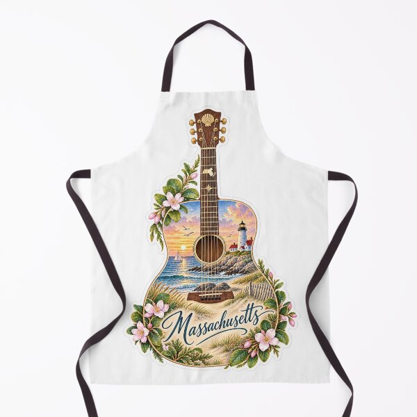 Item preview, Massachusetts New England Coast Guitar designed and sold by Whimspired By Paxx.