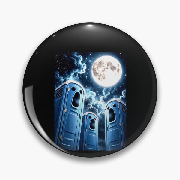 Item preview, Portable Toilets Howling Beneath a Full Moon designed and sold by elderberry.