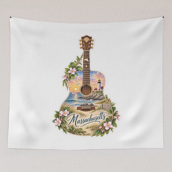 Item preview, Massachusetts New England Coast Guitar designed and sold by Whimspired By Paxx.