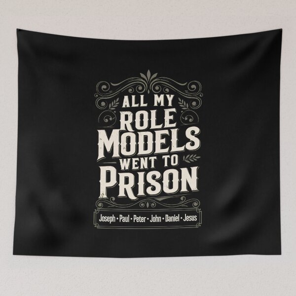 Item preview, Funny Role Models Prison Quote Graphic Tee designed and sold by SonyaHarr80213.