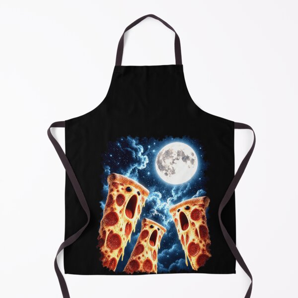 Item preview, Surreal Pizza Slices Howling Under Moon designed and sold by elderberry.
