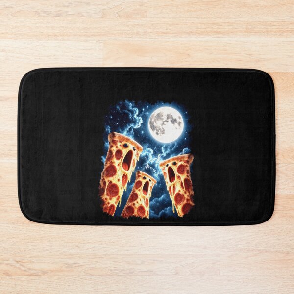 Item preview, Surreal Pizza Slices Howling Under Moon designed and sold by elderberry.