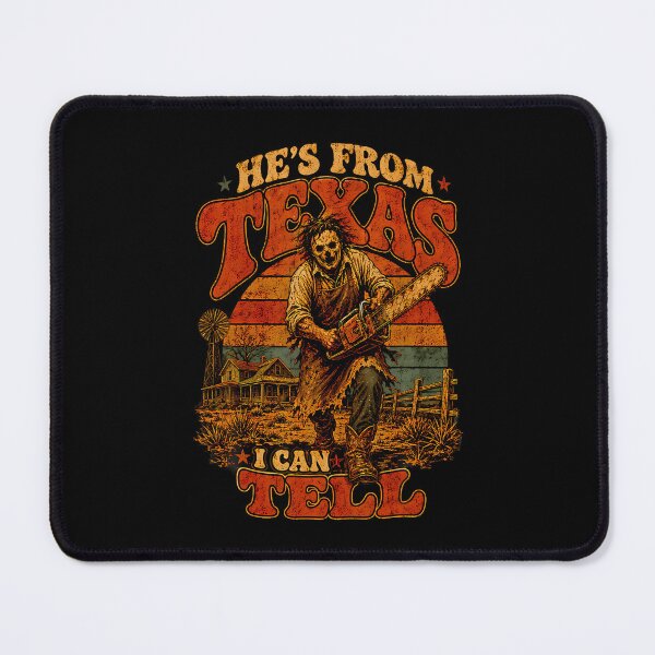 Item preview, Hes From Texas I Can Tell Funny Halloween Skeleton Horror designed and sold by kevinwhitenan.