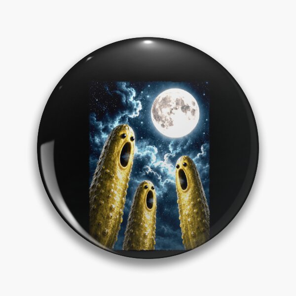 Item preview, Surreal Howling Pickles Under a Full Moon designed and sold by elderberry.