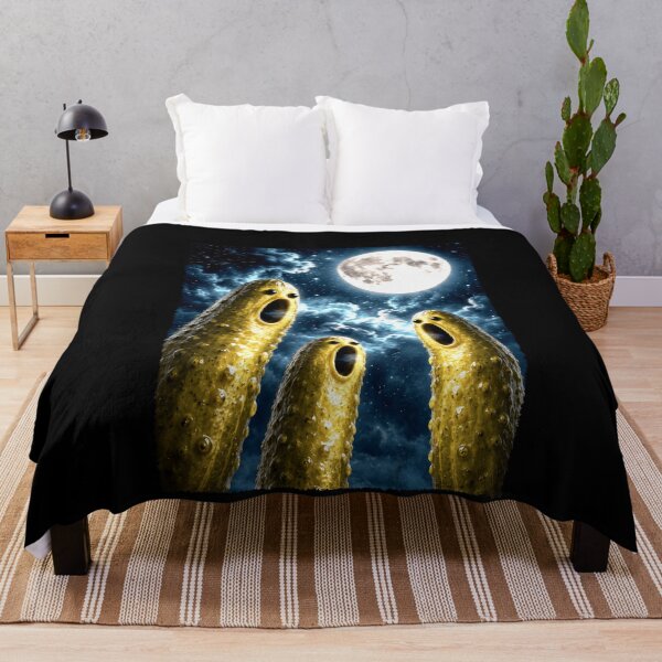 Item preview, Surreal Howling Pickles Under a Full Moon designed and sold by elderberry.