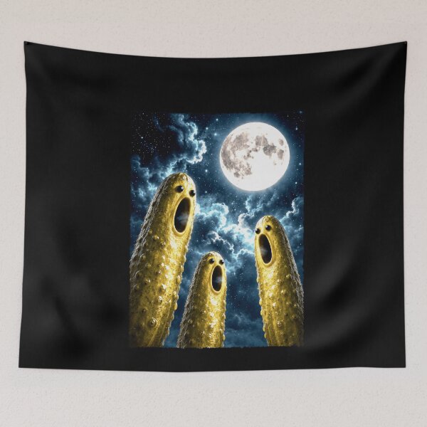 Item preview, Surreal Howling Pickles Under a Full Moon designed and sold by elderberry.