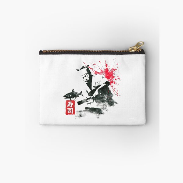 Item preview, Master Sushi Chef Slicing Fish Midair Canvas designed and sold by EdvvinStudios.