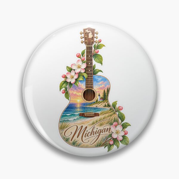 Item preview, Michigan Great Lakes Guitar designed and sold by Whimspired By Paxx.