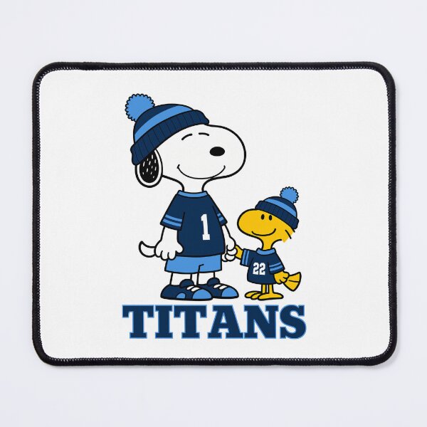 Item preview, Snoopy & Woodstock Tennessee Titans Football Retro F193 designed and sold by GLUVY-THEME.