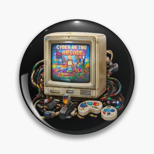 Item preview, Cyber Retro Arcade TV Gaming Console Vintage Aesthetic designed and sold by FABIOLA1970.