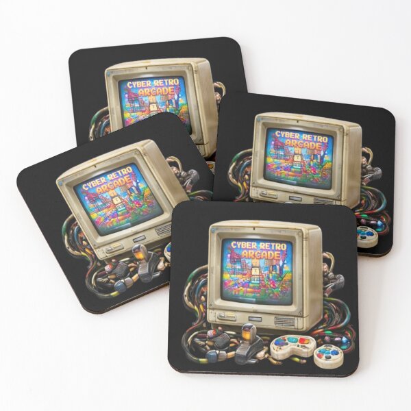 Item preview, Cyber Retro Arcade TV Gaming Console Vintage Aesthetic designed and sold by FABIOLA1970.