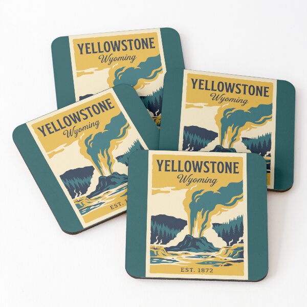 Item preview, Vintage Yellowstone Wyoming Geyser designed and sold by Travelpeak.