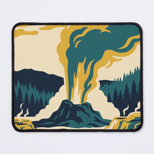 Item preview, Vintage Yellowstone Wyoming Geyser designed and sold by Travelpeak.
