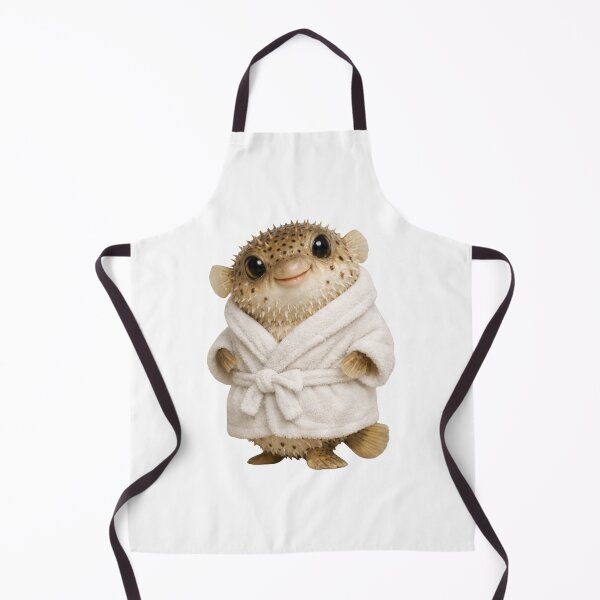 Item preview, Porcupine Puffer Fluffy Bathrobe designed and sold by Sillytoe.