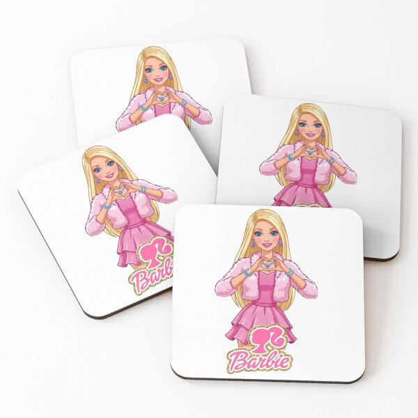 Item preview, Barbie Pink Fashion Doll – Glamorous Pink Dress and Fur Coat Illustration designed and sold by 4U---Store.