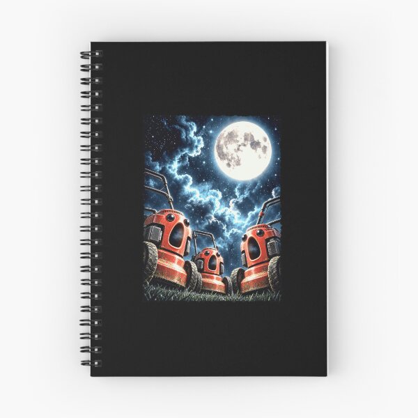 Item preview, Surreal Lawn Mowers Under a Full Moon designed and sold by elderberry.
