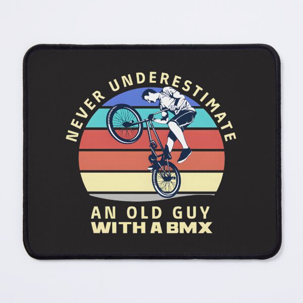 Item preview, Never Underestimate An Old Guy With A BMX Bike - Vintage BMX Enthusiast Design designed and sold by SimoStore.