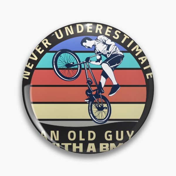 Item preview, Never Underestimate An Old Guy With A BMX Bike - Vintage BMX Enthusiast Design designed and sold by SimoStore.