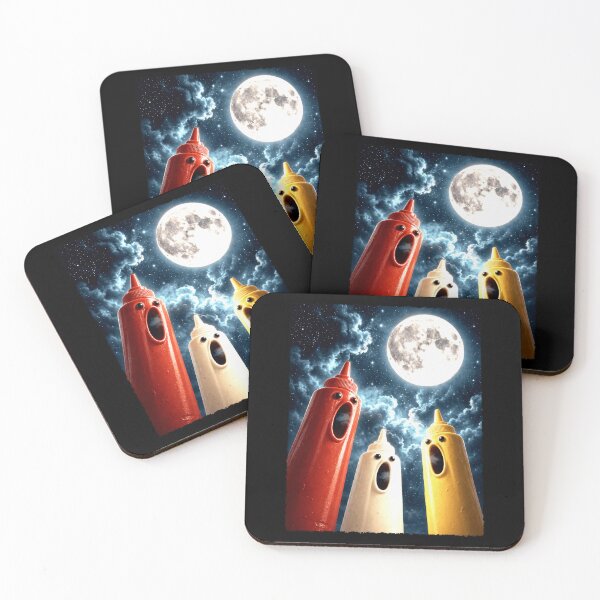 Item preview, Condiment Bottles Under a Full Moon designed and sold by elderberry.
