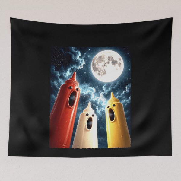 Item preview, Condiment Bottles Under a Full Moon designed and sold by elderberry.