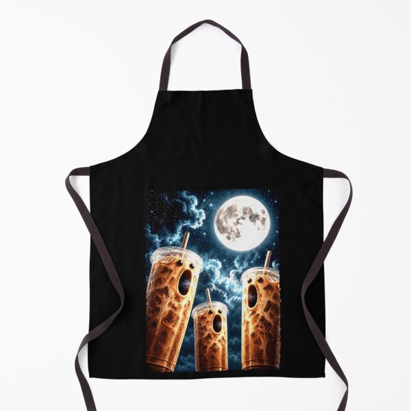 Item preview, Surreal Iced Coffee Cups Under a Full Moon designed and sold by elderberry.