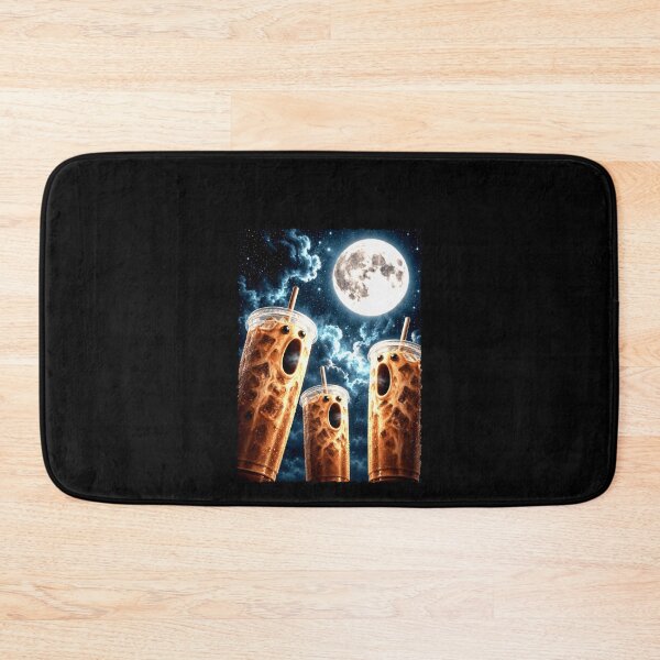 Item preview, Surreal Iced Coffee Cups Under a Full Moon designed and sold by elderberry.