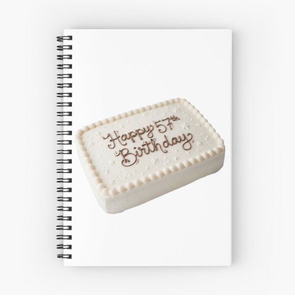 Item preview, Happy 57th birthday 57 cute adorable cake party vanilla white kawaii designed and sold by CheeseBlueprint.