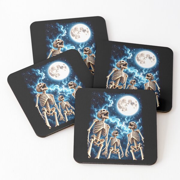 Item preview, Surreal Skeletons Under a Full Moon designed and sold by elderberry.