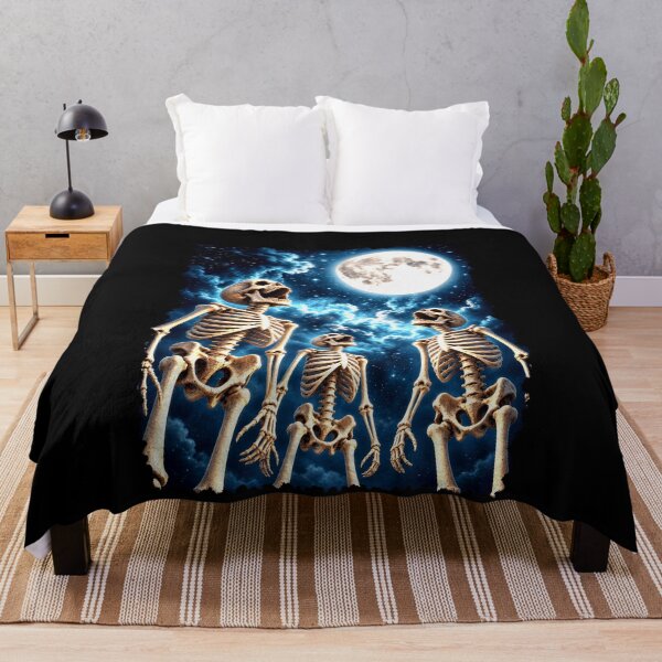 Item preview, Surreal Skeletons Under a Full Moon designed and sold by elderberry.