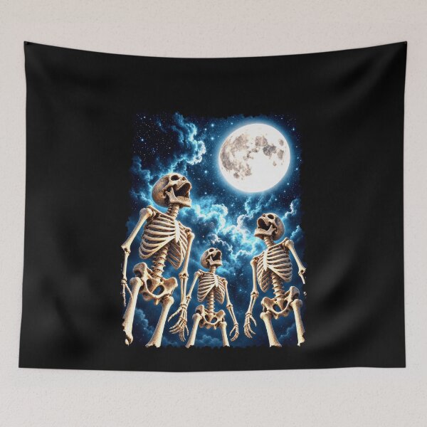 Item preview, Surreal Skeletons Under a Full Moon designed and sold by elderberry.