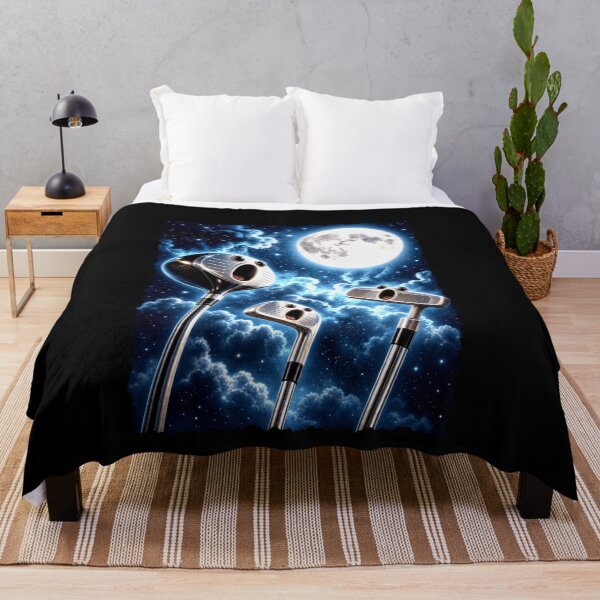 Item preview, Surreal Golf Clubs Under a Full Moon designed and sold by elderberry.