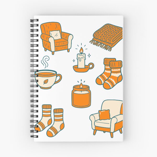Item preview, Hygge Autumn Home Decor Flat Vector Icon Set with Candle and Blanket designed and sold by NUSA NIPA.