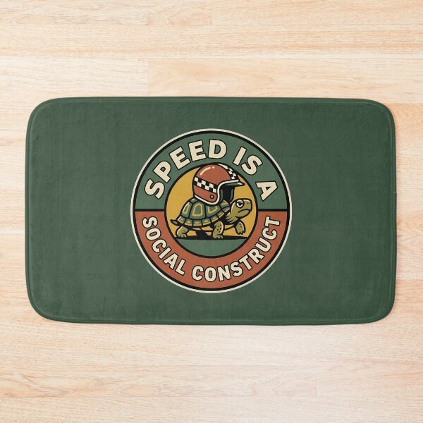 Item preview, Speed Is A Social Construct Turtle Badge designed and sold by DripCultureLab.