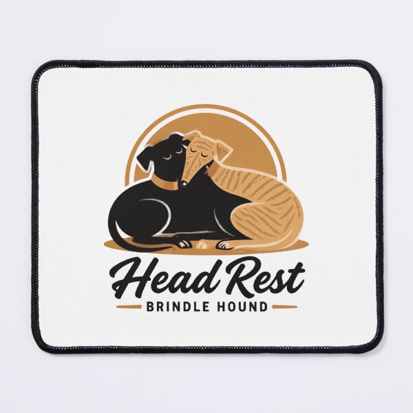 Item preview, Relaxed Brindle Hound Resting Head Artistic Dog Illustration designed and sold by Piiouf.