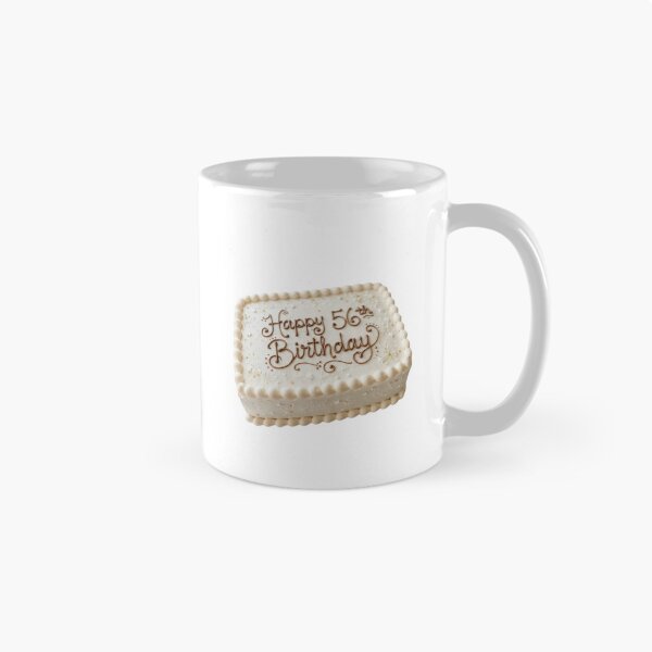 Item preview, Happy 56th birthday 56 cute adorable cake party vanilla white kawaii designed and sold by CheeseBlueprint.