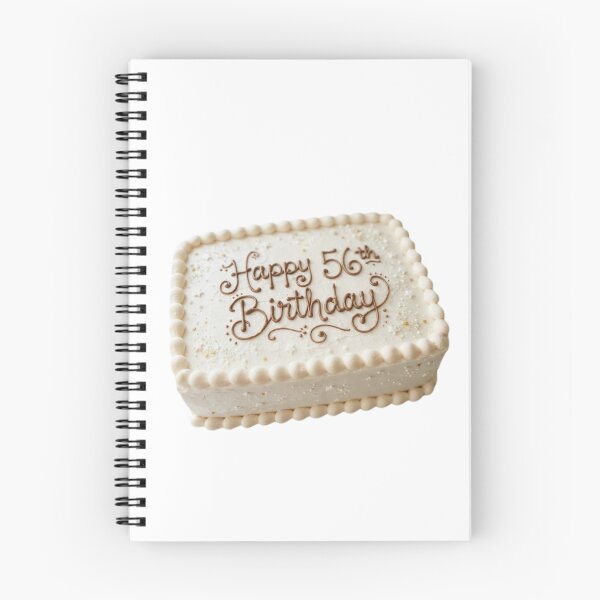 Item preview, Happy 56th birthday 56 cute adorable cake party vanilla white kawaii designed and sold by CheeseBlueprint.