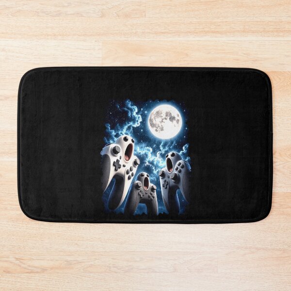 Item preview, Surreal Game Controllers Howling Under a Full Moon designed and sold by elderberry.