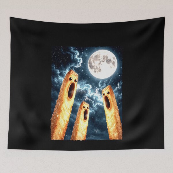 Item preview, Surreal French Fries Under a Full Moon designed and sold by elderberry.