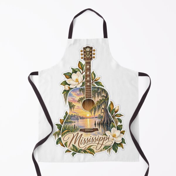 Item preview, Mississippi Magnolia River Guitar designed and sold by Whimspired By Paxx.