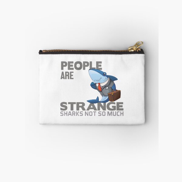 Item preview, People Are Strange, Sharks Not So Much - Unique Ocean and Human Contrast Design designed and sold by SimoStore.