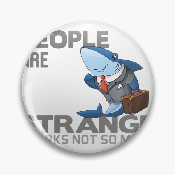 Item preview, People Are Strange, Sharks Not So Much - Unique Ocean and Human Contrast Design designed and sold by SimoStore.