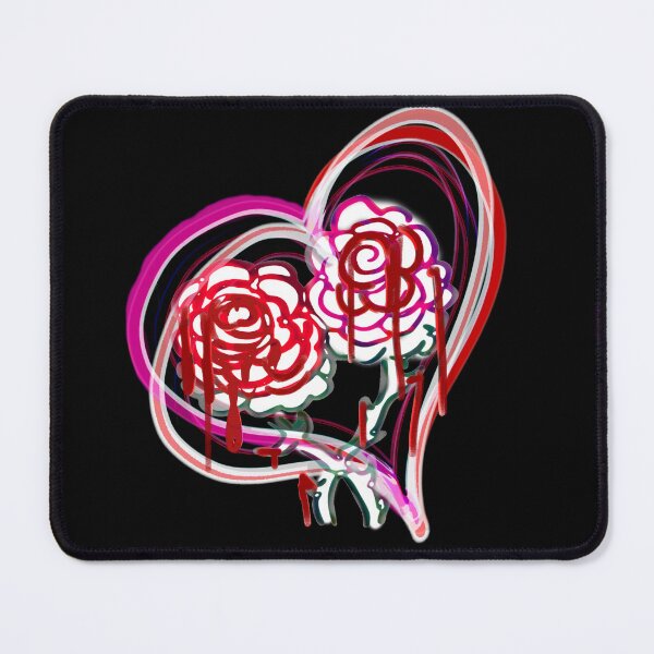 Item preview, Roses and a Bleeding Heart by Arachora Studios  designed and sold by WildBerryWorks.