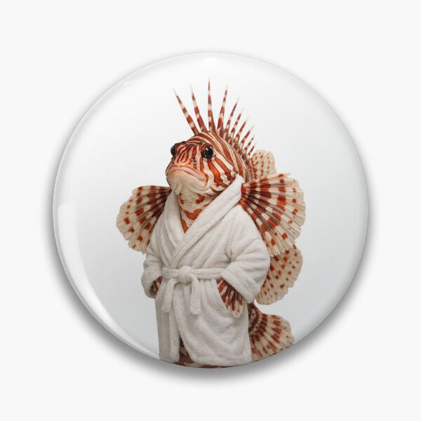 Item preview, Red Lionfish Fluffy Bathrobe designed and sold by Sillytoe.