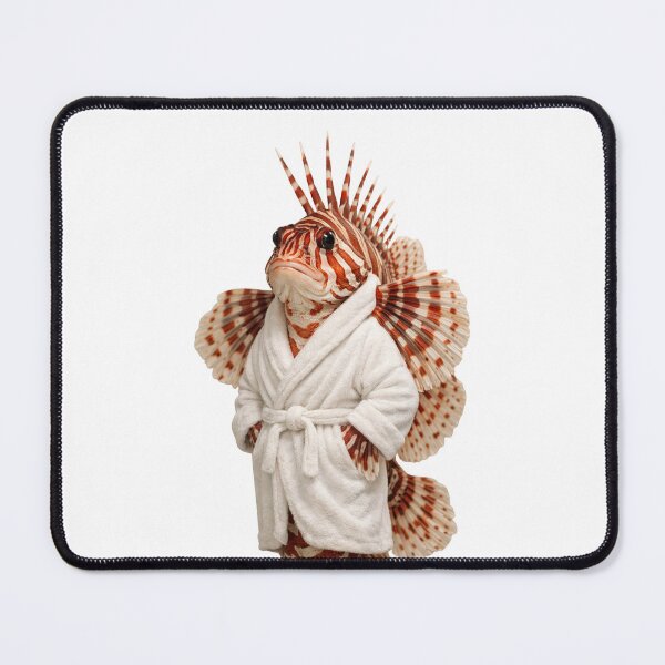 Item preview, Red Lionfish Fluffy Bathrobe designed and sold by Sillytoe.