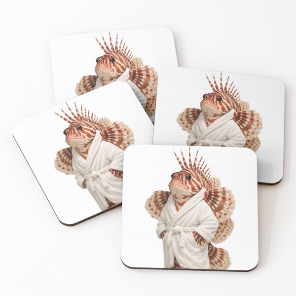 Item preview, Red Lionfish Fluffy Bathrobe designed and sold by Sillytoe.