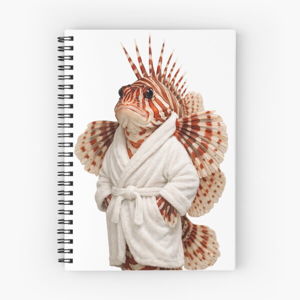 Item preview, Red Lionfish Fluffy Bathrobe designed and sold by Sillytoe.