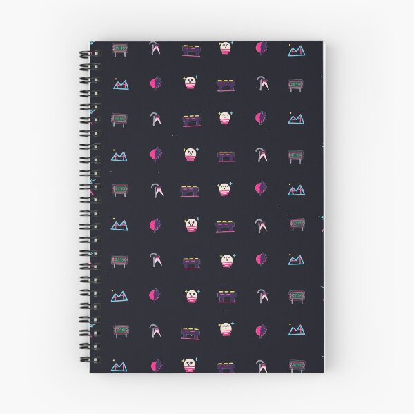 Item preview, Midnight Drive Synthwave Outrun 80s Highway Micro Icon Seamless Pattern designed and sold by KungPowUnicorn.