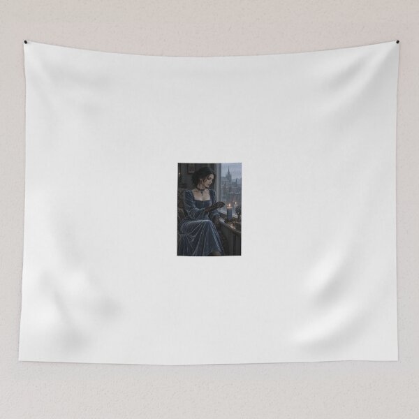 Item preview, Goth in Dusty Blue Velvet by Window designed and sold by CathryneDelamort.